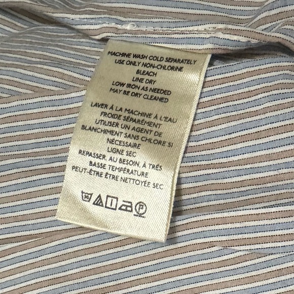 We The Free Cassie Collared Top Soft Blue Stripped Size Large New Without Tags - Picture 12 of 12